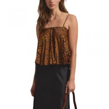 Top de Mujer Tirantes Estampado Animal Print Marrón Talla 42