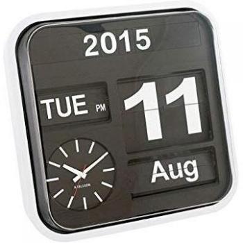 Karlsson Wanduhr Big Flip Geräuschlos 43 cm