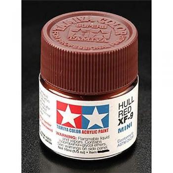 Peinture acrylique XF-9 Tamiya 81709 Mini Mat Bordeaux 10 ml Flacon