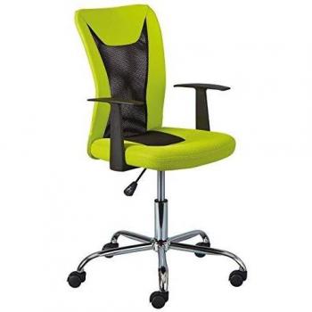 Fauteuil de Travail à Roulettes Déana, Vert et Noir