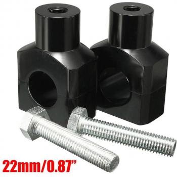 Adaptador de Manillar de Motocicleta 22/25 mm con Brida de Aluminio