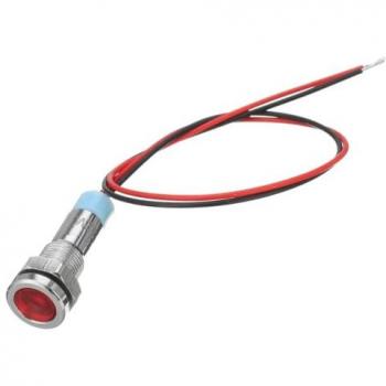 Pannello Spia Led Rosso 220V con Foro 6mm