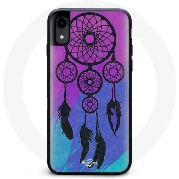 Coque iPhone XR Attrape-Rêve violet rose