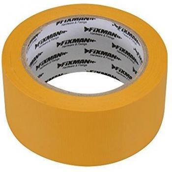 Heavy-Duty Yellow Builders' Tape, 50 mm × 33 m (Fixman 194577)