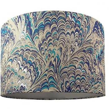 Soft Cotton Peacock Print Table/Pendant Lamp Shade