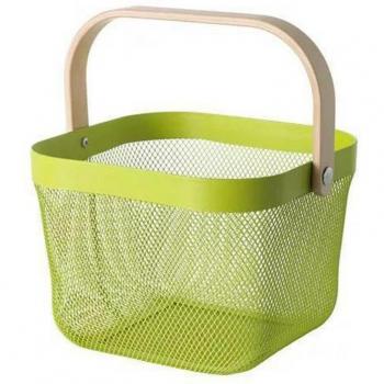 Cesta de Cocina y Baño de Rejilla Metálica