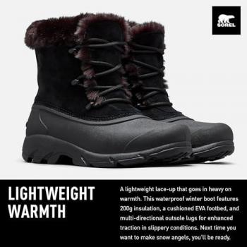 Sorel Snow Angel Women's Boot, Black, Size 10 M