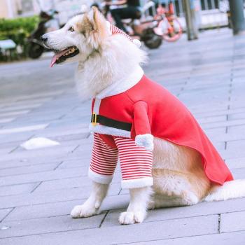 Pet Christmas Cosplay Clothes for Medium and Large Dogs, Cats, and Puppies