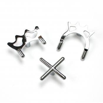 Snooker Pool Cue Brass/Chrome Cross Rest Head