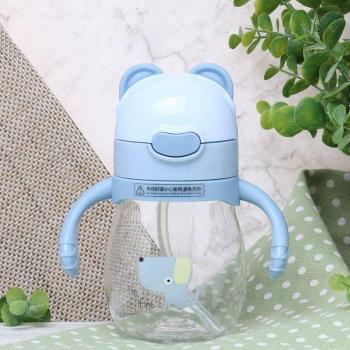 270ML Cartoon Straw Water Bottle for Kids