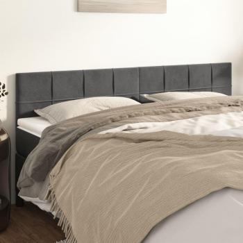 Elegant Dark Grey Velvet Headboards