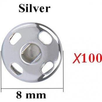 Press Button Snap Fasteners 100/50PCS for Clothing 8/10MM