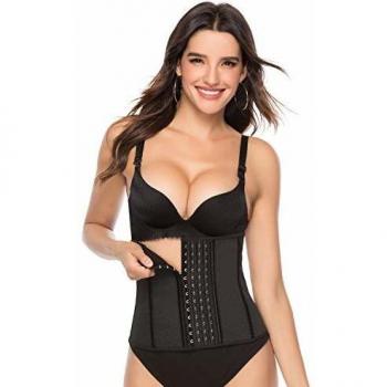 GRAT.UNIC Waist Cincher, Korsett für Gewichtsverlust, Schwarz