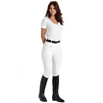 Caldene Women’s Mortham Breeches – White / 24″