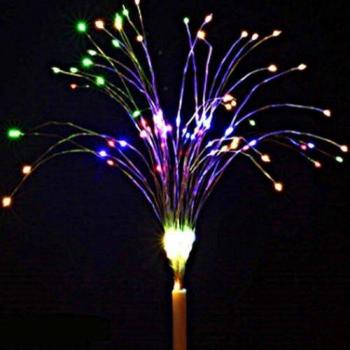 180 LED Solar-Lichterkette mit Feuerwerkseffekt, stapelbar und wetterfest