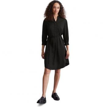 Marc O'Polo Casual Hemdkleid aus Viskose, schwarz