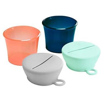 Boon Snug Snack – Universal‑Snackdeckel in 7 fl oz Größe, 2 Becher & 2 Deckel