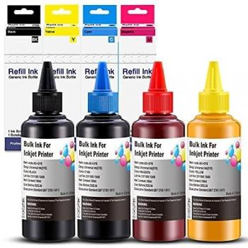 Kit de Recarga de Tinta 4x100ml para HP301 HP302