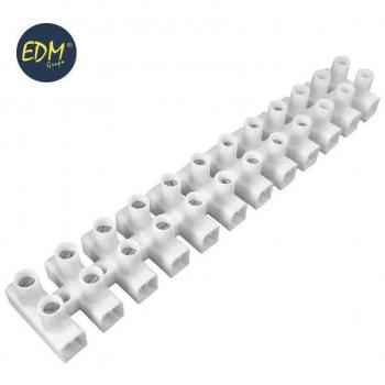 Regleta de conexión de 2.5mm a 4mm homologada blanca retractilada EDM