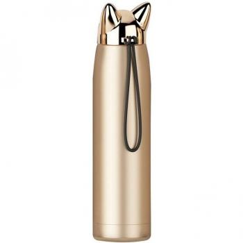 Double Wall Stainless Steel Cat Ear Bottle 11oz