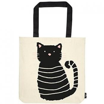Moses. libri_x Shopper MIAU, Tragetasche 100% Baumwolle, Sporttasche, 42 cm, Natur