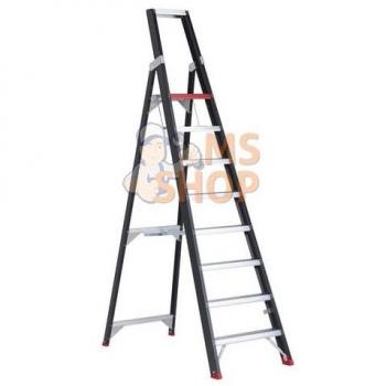 Escabeau pliant Alu Taurus TGB 8 marches avec plateforme