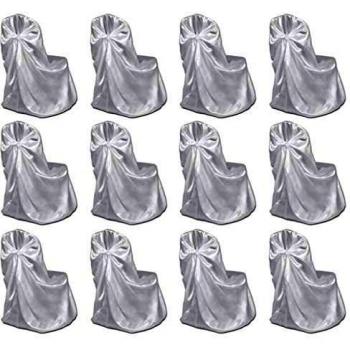 VidaXL White Spandex Chair Covers for Banquets