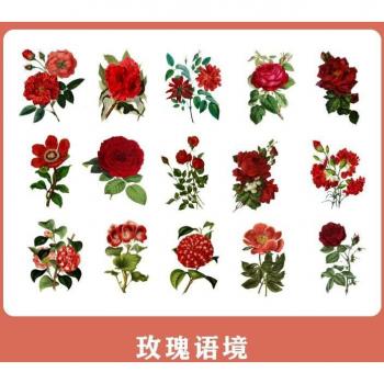 30 Pcs Garden Theme Decorative Washi Stickers