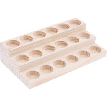 Wooden Aromatherapy Organizer with 9/18/30 Slots for Essential Oils