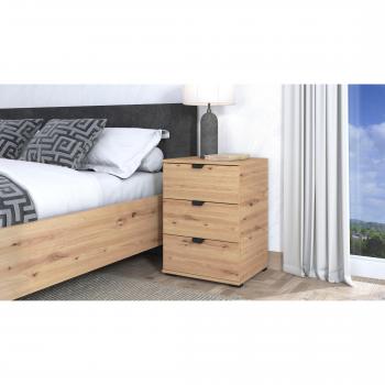 INOSIGN Nachtkommode Duero, 3 Schubkästen, artisan eiche
