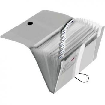 A4 Transparent 12-Section Herlitz Folder – PP Material