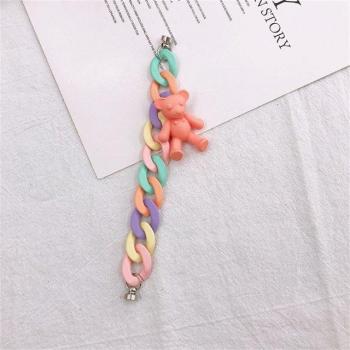 Cute Bear Acrylic Chain Link for Jewelry Making