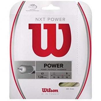 Wilson NXT Power natural color tennis strings, 17 gauge