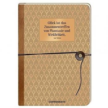 Notizbuch mit Wickelverschluss “Glücksgefüge”