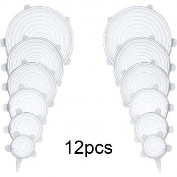 Couvercles pour casseroles en silicone extensible