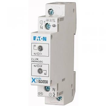 Eaton 284925 Doppelleuchte, 230AC/DC, rot/grün