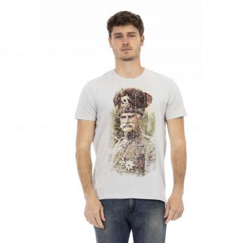 Baumwoll-T-Shirt in Grau