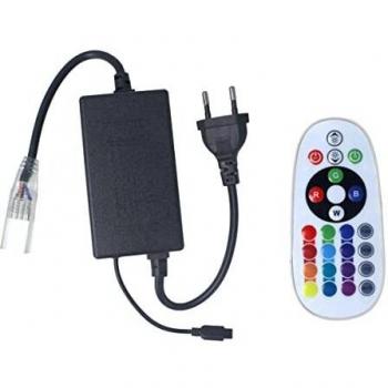 Trasformatore Raddrizzatore per Striscia LED RGB 220V con Controller e Telecomando