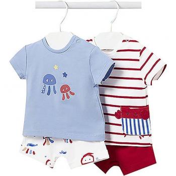 Mayoral 2er-Set T-Shirts und Shorts 1628 Bunt Regular Fit
