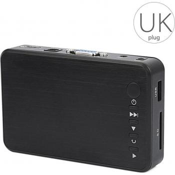Mini 1080P HD Multimedia-Player USB Externe SD SDHC MMC Karten U-Disk VGA AV Ausgang EU/US/UK/AU Stecker