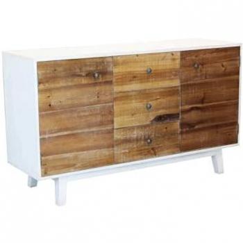Mobile Credenza in Legno con 2 Ante e 3 Cassetti