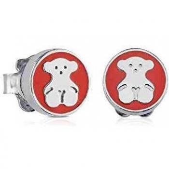 Pendientes de plata con esmalte Spot