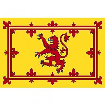 Shatchi 5ft x 3ft Yellow Rampant Lion Flag