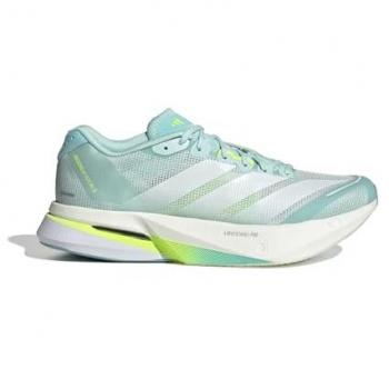 Adidas Adizero Boston 13 Femme – Baskets de Running – Bleu, Blanc et Vert (AW25) – UK 6