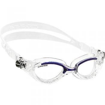 Cressi Flash – Premium Schwimmbrille für Erwachsene, Blau-Transparent, Anti‑Bestrahlung