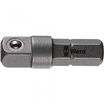 Wera 1/4 Hex Shank Socket Adaptor 1/4 inch x 25mm Bit Adapter For Nut Spinner Socket