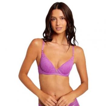 Soutien-gorge ampliforme coque moulée violet Gwen