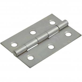 Polished Chrome 75mm Butt Hinge (Pack of 2)