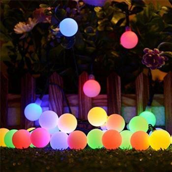 Outdoor Solar Flower String Lights