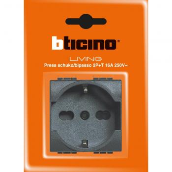BTicino SL4140/16 Presa Multistandard, Antracite, 1 Pezzo
